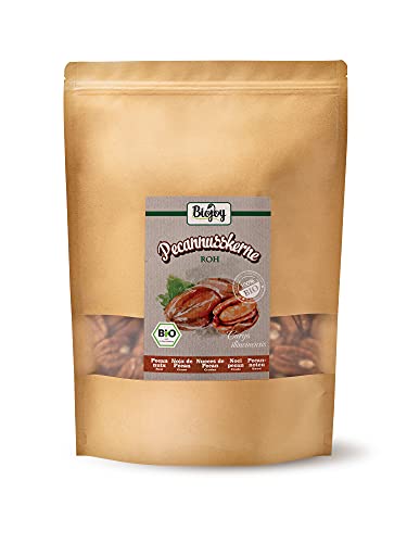 Biojoy Nueces Pecanas crudas Ecologicas, sin sal y naturales (1 kg Mitades)