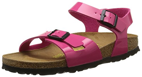 Birkenstock Rio, pestaña Trasera, Rosa (Vernis Pink), 25 EU