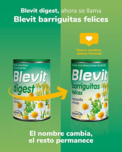 Blevit Barriguitas Felices - Infusión digestiva en polvo con Manzanilla e Hinojo, 150g