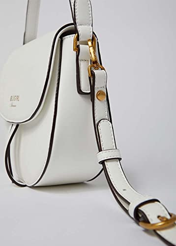 Blu girl Bolso bandolera Saddle blanco bolso bandolera blanco mujer 22x19x8 cm