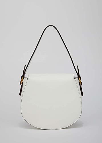 Blu girl Bolso bandolera Saddle blanco bolso bandolera blanco mujer 22x19x8 cm