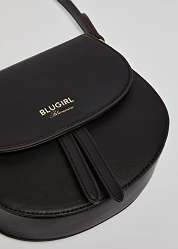 Blu girl Bolso bandolera Saddle negro bolso bandolera negro mujer 22x19x8 cm