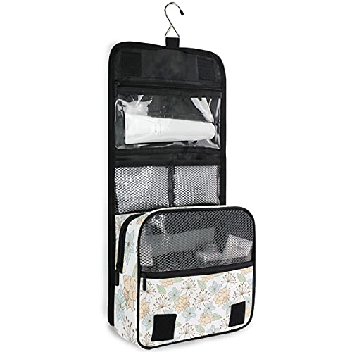 Bolsa de aseo de viaje colgante de diente de león flor Kit de maquillaje caso cosméticos organizador para hombres y mujeres 029