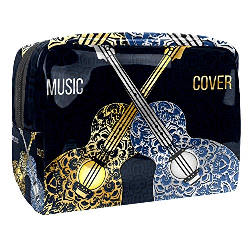 Bolsa de Maquillaje de Viaje portátil,Logotipo Musical para información y promoción. ,Bolsa de cosméticos para Mujeres,Bolsa organizadora de Maquillaje con Cremallera de Belleza