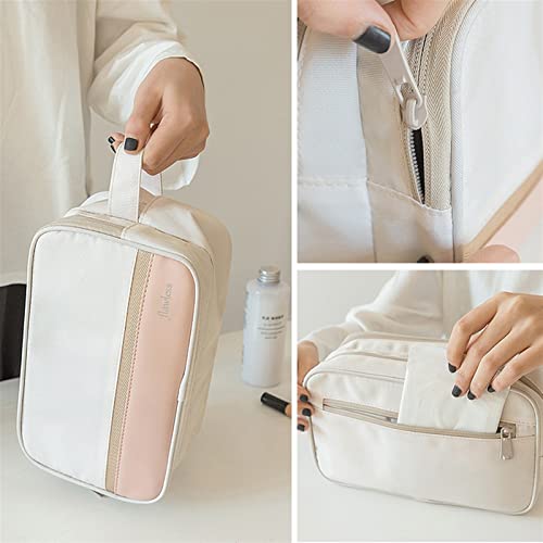 Bolso cosmético de tela de Oxford Estilo nórdico de alta gama Bolsa de lavado de viajes Portátil Separación seca y húmeda Bolsa cosmética al por mayor Make-Up Pouches ( Color : 4 , Size : 25x15x10cm )