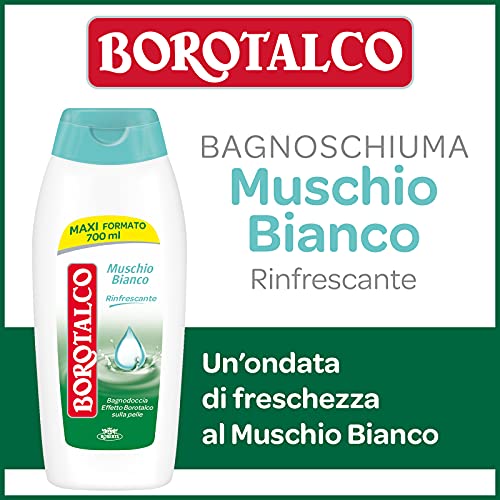 Borotalco Gel de ducha musgo blanco – 500 ml – Paquete de 1