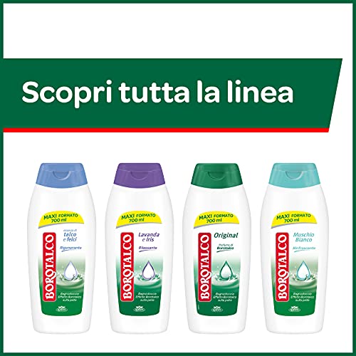 Borotalco Gel de ducha musgo blanco – 500 ml – Paquete de 1