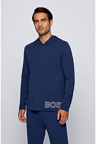 BOSS Identity LS-Camiseta H Manga Larga, Azul, M para Hombre