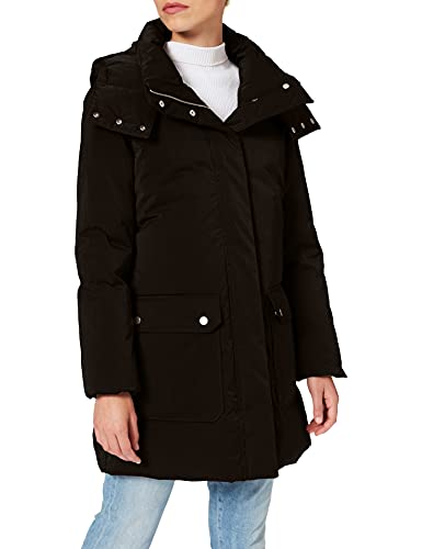 BOSS Ohire Parka, Negro (Black 001), 40 (Talla del Fabricante: 38) para Mujer