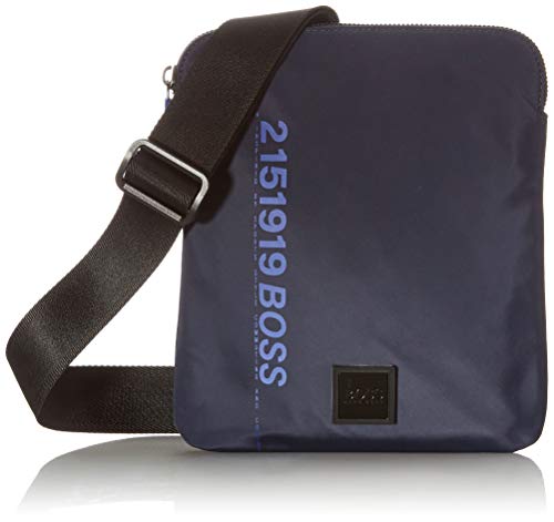 BOSS Scriptic_S Zip env, Bolso Cruzado para Hombre, Navy411, Einheitsgröße