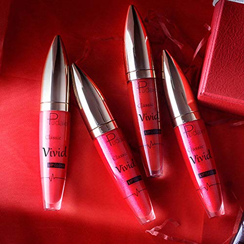 Brawdress 5ml Non-Fading Diamond Shiny Long Lasting Lipstick, Non-Stick Glitter Liquid Lipstick, Waterproof Sparkling Lipgloss