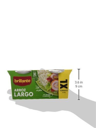 Brillante Arroz Largo Precocido, 2 x 200g