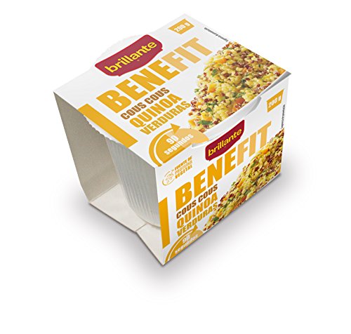 Brillante Benefit Cous Cous Quinoa Verduras 200 g - [Pack De 16] - Total 3200 Gr