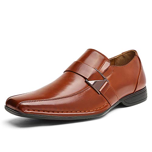 Bruno Marc Giorgio-3 Hombre Mocasines de Vestir Flexibles Cómodos Zapatos Marrón 44 EU/10.5 US