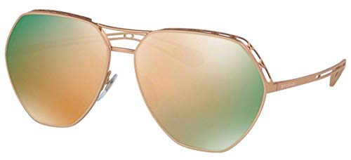 Bulgari 0Bv6098 20134Z 61 Gafas de Sol, Dorado (Pink/Grey Rose), Mujer