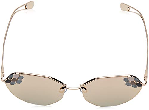 Bulgari 0Bv6099 20144Z 57 Gafas de Sol, Dorado (Pink/Grey Rose), Mujer