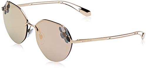 Bulgari 0Bv6099 20144Z 57 Gafas de Sol, Dorado (Pink/Grey Rose), Mujer