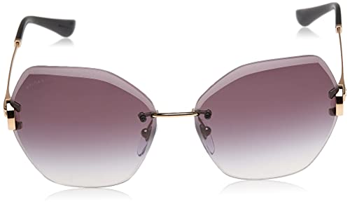 Bulgari 0BV6105B 20148G 62 Gafas de Sol, Dorado (Pink Gold/Greygradient), Mujer