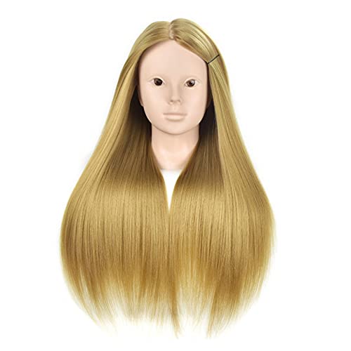 Cabeza de maniquí Maniquin Head Hair Maniqui Peluquería PRÁCTICA Cabeza HANIQUIAS Mujeres para Las Mujeres DE Pelo DE Pelo DE Pelo DE Pelo para EL MAQUEO ( Color : Dark Brown )