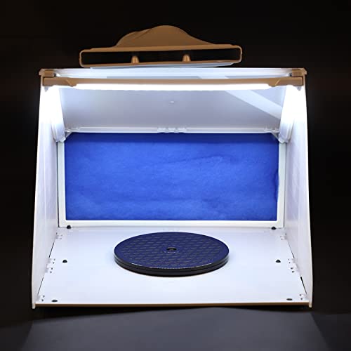 Cabina De Pintura Con Aerógrafo, Juego De Cabina De Pintura Para Colorear Modelo Portátil, Filtro Extractor De Cabina De Pintura Para Manualidades, Caja De Pintura En Aerosol De 100-240 V, Banco De Tr