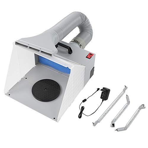 Cabina De Pintura Con Aerógrafo, Juego De Cabina De Pintura Para Colorear Modelo Portátil, Filtro Extractor De Cabina De Pintura Para Manualidades, Caja De Pintura En Aerosol De 100-240 V, Banco De Tr