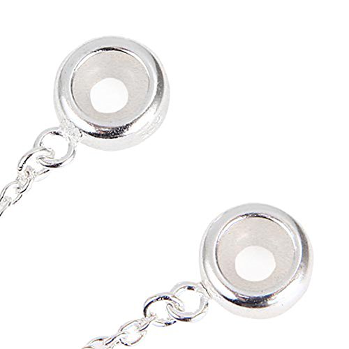 Cadena de seguridad de plata de ley 925 para pulsera de charms de Pandora