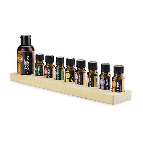 Caja de Aceites Esenciales 9 Ranura De Almacenamiento Caja De Almacenamiento De Aceite Esencial De Madera De La Botella 9 15 Ml De Aceite Fuera Del Almacenamiento De Petróleo Organizar Bolsas Vitrina