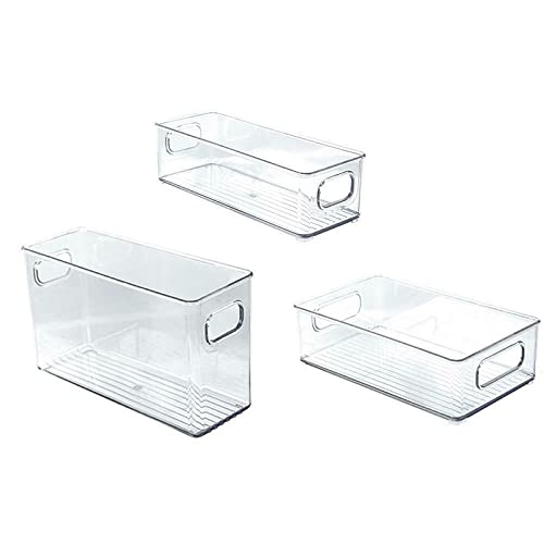 Caja de almacenamiento apilable para nevera, cajón de armario de cocina transparente, organizador de comida de huevo PET, contenedor de mantenimiento de frutas frescas, herramientas para el hogar