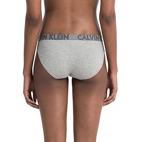 Calvin Klein Bikini Brief Braguita, Grey Heather 020, L para Mujer