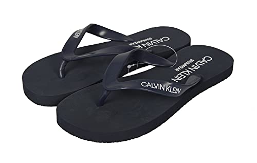 Calvin Klein Chancletas Zapatillas Unisex Swimwear CK artículo KM0KM00639 FF Sandals, CBK Black Iris, Piede 39/40