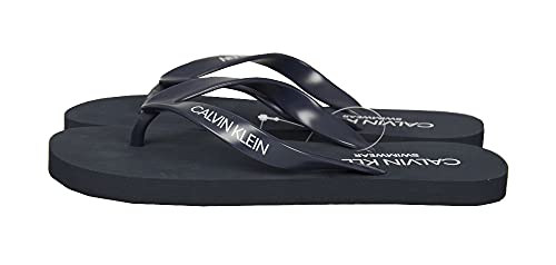 Calvin Klein Chancletas Zapatillas Unisex Swimwear CK artículo KM0KM00639 FF Sandals, CBK Black Iris, Piede 39/40