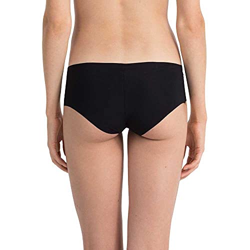 Calvin Klein High Waist Hipster-Invisibles Braguita, Negro (Black 001), L para Mujer