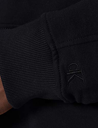 Calvin Klein Jeans Sudadera con Capucha de Micro Marca, CK Black, L para Hombre