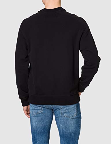 Calvin Klein Jeans Unisex Micro Branding Cn Marca, CK Black, XL para Hombre