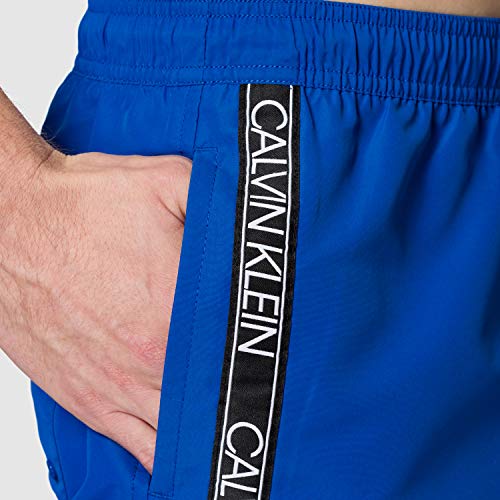 Calvin Klein Medium Drawstring Bañador para Hombre, Bobby Blue, M