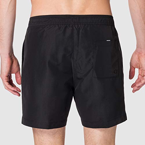 Calvin Klein Medium Drawstring Bañador para Hombre, Pvh Black, M