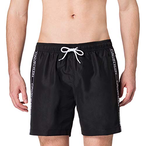 Calvin Klein Medium Drawstring Bañador para Hombre, Pvh Black, M