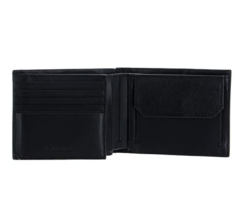 Calvin Klein Minimalism Cartera Tri-Fold para Hombre, CK Black, OS