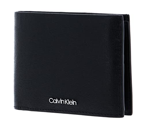 Calvin Klein Minimalism Cartera Tri-Fold para Hombre, CK Black, OS