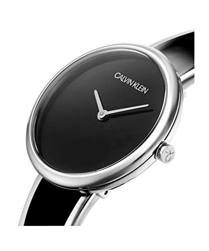 Calvin Klein Reloj Analógico-Digital para Mujer de Cuarzo con Correa en Acero Inoxidable K4E2N111