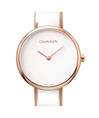 Calvin Klein Reloj Analógico-Digital para Mujer de Cuarzo con Correa en Acero Inoxidable K4E2N616