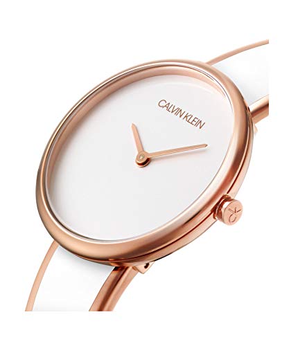 Calvin Klein Reloj Analógico-Digital para Mujer de Cuarzo con Correa en Acero Inoxidable K4E2N616