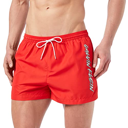 Calvin Klein Short Drawstring Bañador, High Risk, M para Hombre