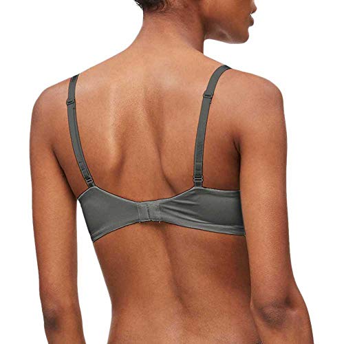 Calvin Klein Unlined Full Coverage Sujetador, Gris (Mountain Ash Amh), B (Talla del Fabricante: 0B36) (Pack de 2) para Mujer