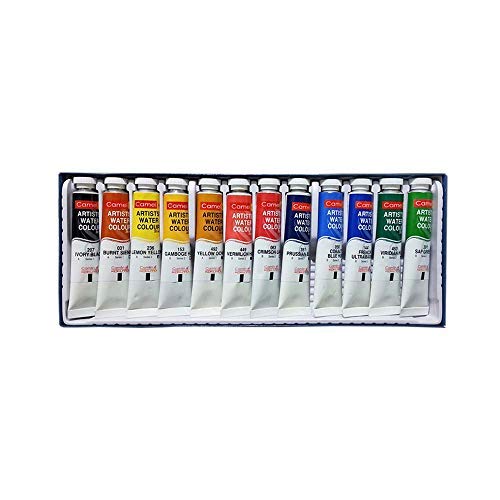 Camel Artist's Water Color - 20ml Each, 12 Shades