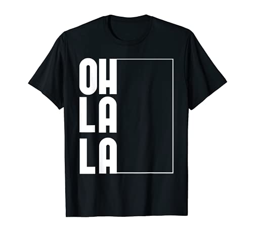 Camiseta de diseño OHLALA con Outline OH LA LOGO Camiseta