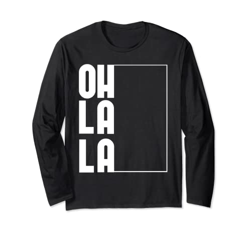 Camiseta de diseño OHLALA con Outline OH LA LOGO Manga Larga