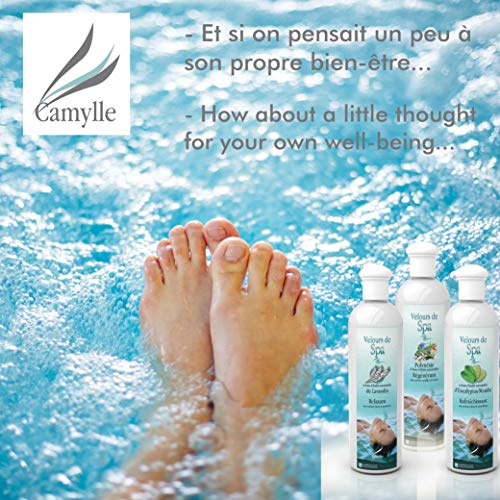 Camylle - Fragancia para bañera de hidromasaje Polynésie - Fragancias a base de aceites esenciales 100% puros y naturales para spas o jacuzzis - Regeneradorcon aromas de vainilla y frutas - 250ml