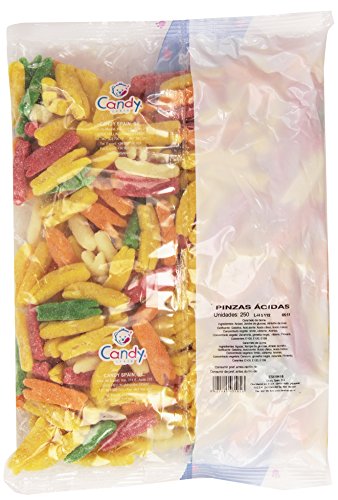 Candy - Pinzas ácidas - Caramelo de goma - 250 unidades