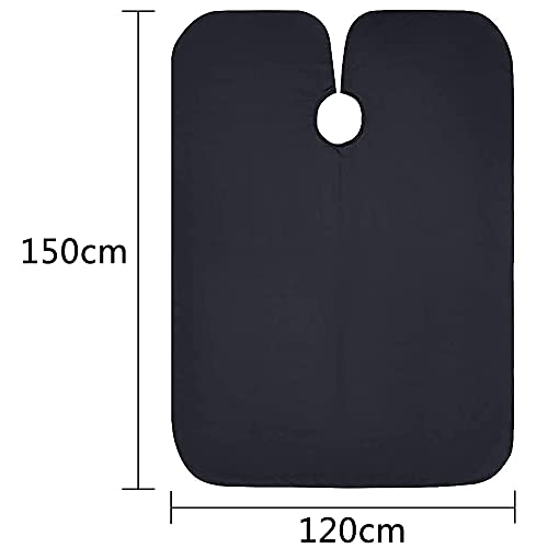 Capa de Peluqueria,QSXX 3 Piezas Capas para Peluqueria,Impermeable Paño Delantal pelo Estilo Cabo Equipo Del Salón Unisex Capa Pelo Corte de Pelo Peluquería Cabo de Material Ripstop Ligero,150x120CM